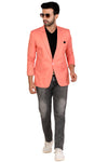 Men's slim fit TR blazer – Peach – view 1