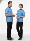 Half Sleeve Waiter Uniform – Sky Blue & Black – view 6