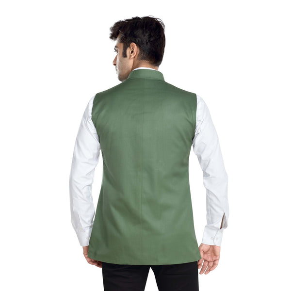 Men's TR Nehru Jacket – Green