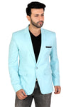 Men's slim fit TR blazer – Aqua Light – view 2