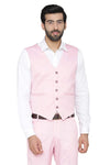 Men's light pink slim fit TR waistcoat – view 3