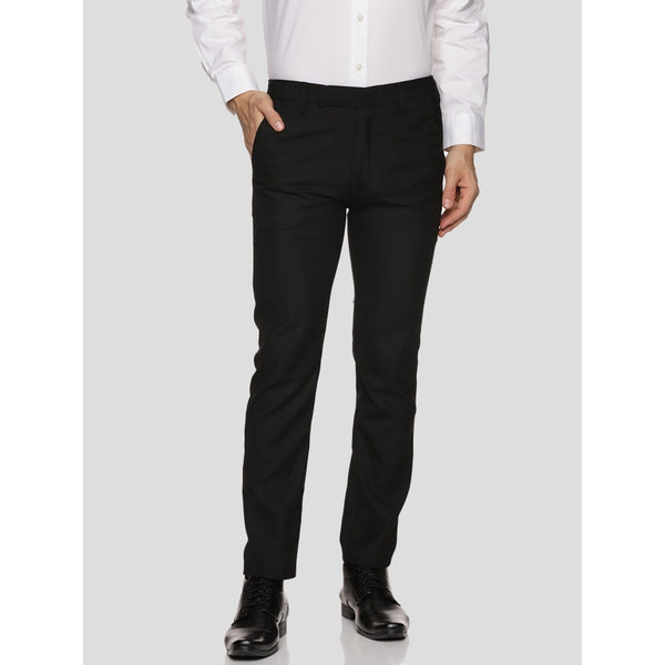 Men's Half Elastic Formal Pant – Black