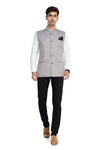Men's Grey TR Nehru jacket – view 1