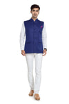 Men's Royal Blue TR Nehru jacket – view 1