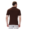 Brown polo T-shirt (100% cotton) – back view