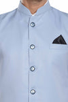 Men's Cloudy Blue TR Nehru jacket – view 5