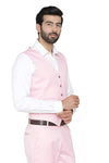 Men's light pink slim fit TR waistcoat – view 4