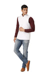 Men's White TR Nehru jacket – view 3