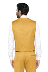 Men's mustard yellow slim fit TR waistcoat – view 5