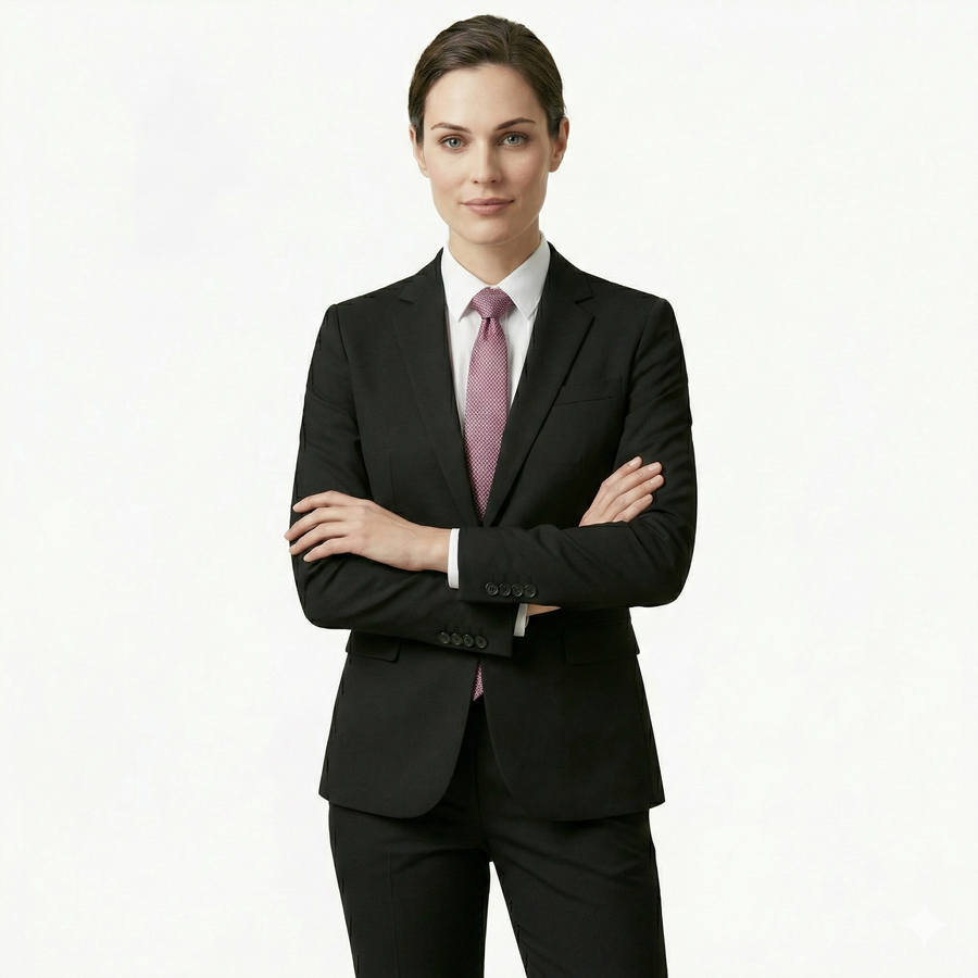 Women's Corporate Blazer – Black - Front