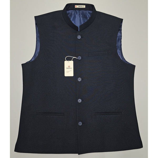 Mafatlal Trendz Nehru Jacket – Navy Blue (TMJ02)