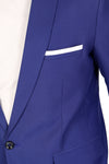Men's slim fit TR blazer – Royal Blue – view 5