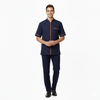 Half Sleeve Waiter Uniform – Navy Blue & Orange – view 1
