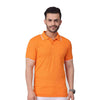 GC 101 Dot-Knit Tipping Polo T-Shirt Orange – front