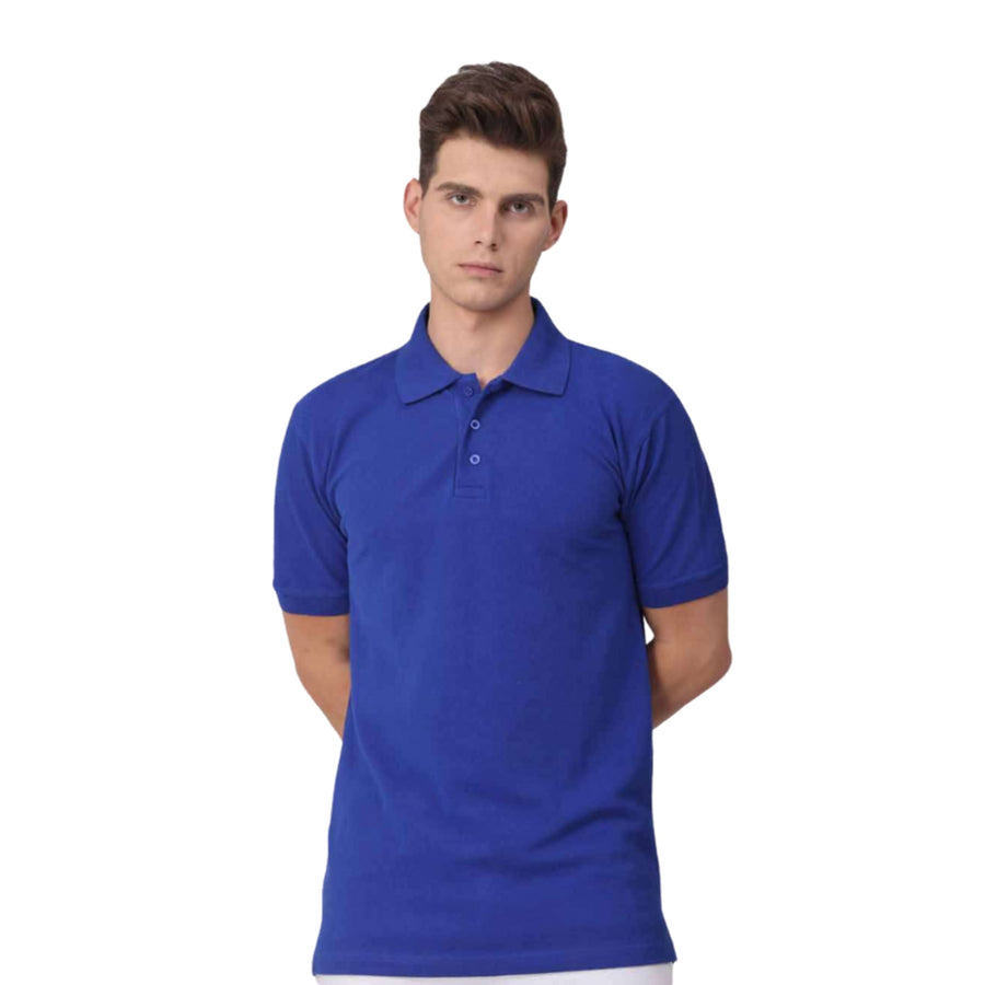 GC 301 Spun Matty Polo T-Shirt – Royal Blue - Front