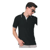 GC 401 PC Pique Tipping Polo T-Shirt – Black – Front