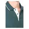 GC 401 PC Pique Tipping Polo T-Shirt – Bottle Green – Collar Detail