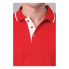 GC 401 PC Pique Tipping Polo T-Shirt – Red – Collar Detail