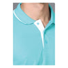 GC 401 PC Pique Tipping Polo T-Shirt – Sea Green – Collar Detail