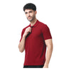 GC 501 Bio-Washed Cotton Polo T-Shirt – Maroon – Front