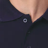 GC 501 Bio-Washed Cotton Polo T-Shirt – Navy Blue – Collar Detail