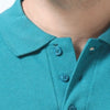 GC 501 Bio-Washed Cotton Polo T-Shirt – Pine Green – Collar Detail