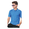 GC 501 Bio-Washed Cotton Polo T-Shirt – Turkey Blue – Front