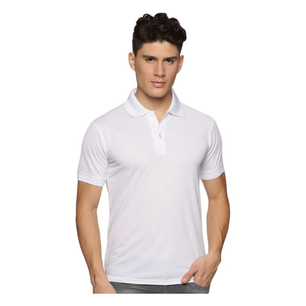 GC 901 Oxy-Knit Dri-Fit Polo T-Shirt – White – Front