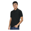 GC B007 Spun Pique Matty Polo T-Shirt – Black – Front