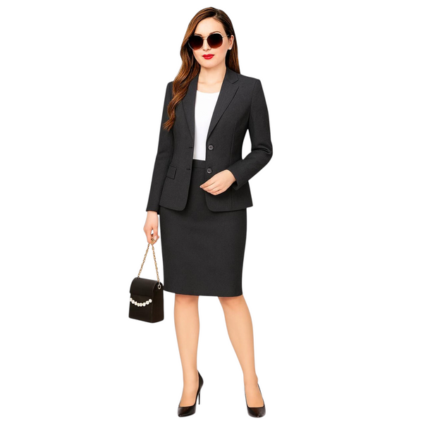 Women's Stretch Formal Skirt – Grey