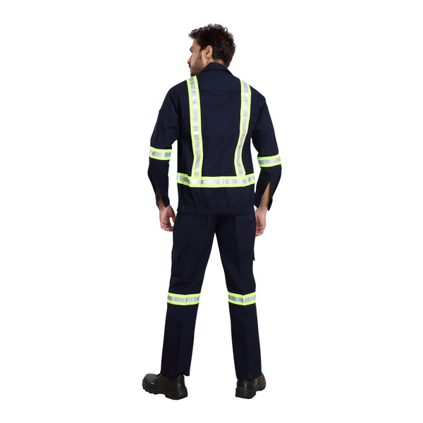 Navy boiler pant shirt
