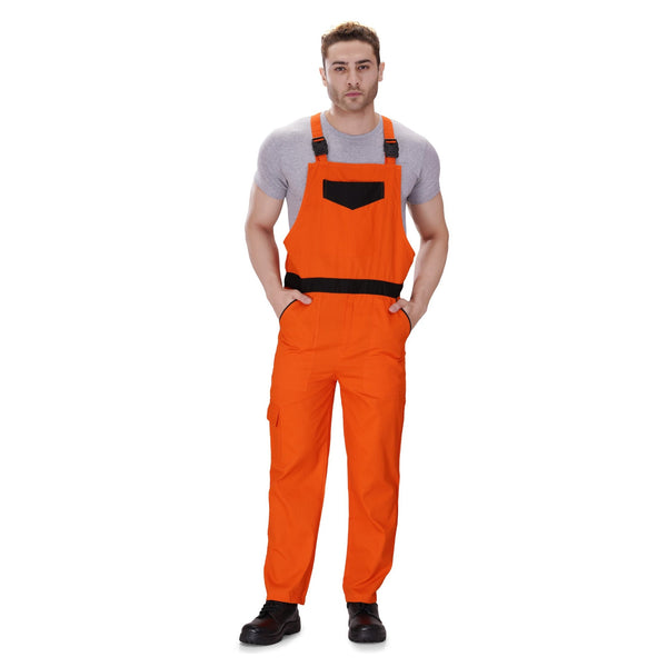 Orange cotton dungaree