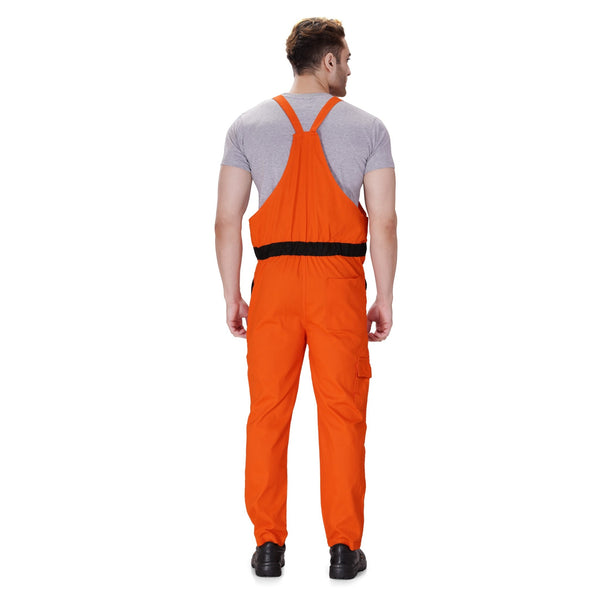 Orange cotton dungaree