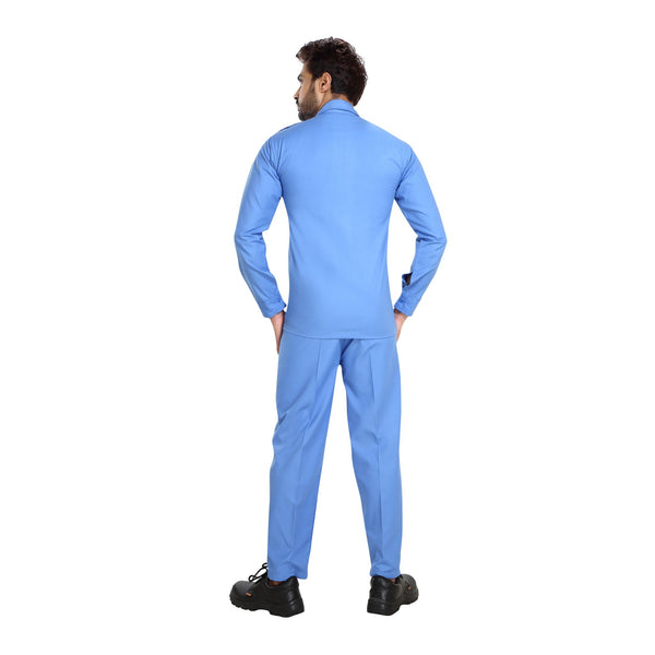 Sky blue worker uniform