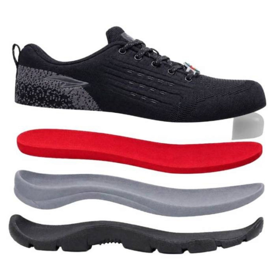 Asian Protective-22 Safety Shoes – Black, Fibre Toe Cap - Back